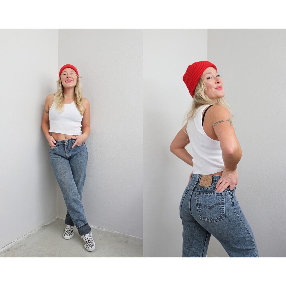 1990's Vintage Levi's 550 USA Made Stonewash Jeans ~ Women's XS SM 29" to 30"